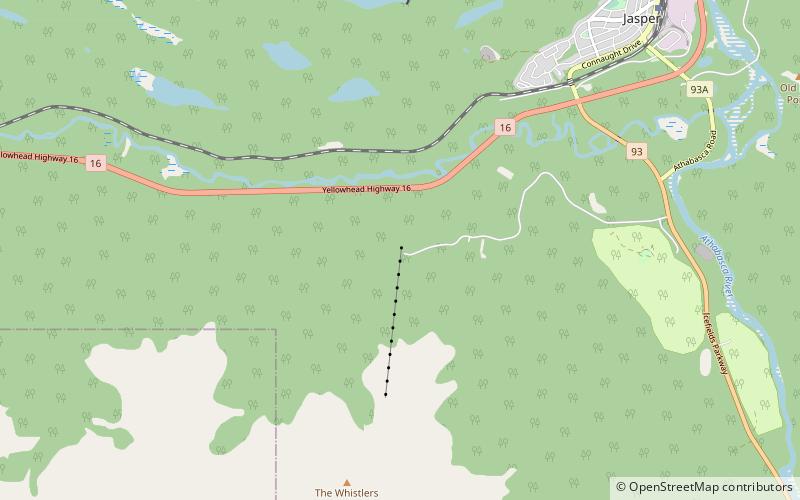 Jasper Tramway location map