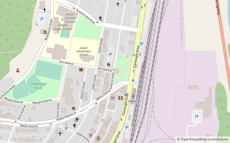 Jasper Park Information Centre location map