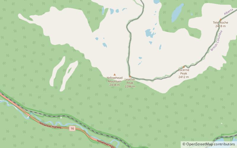 bingley peak park prowincjonalny mount robson location map