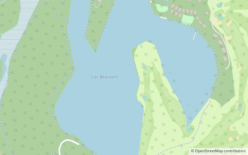 Lac Beauvert location map