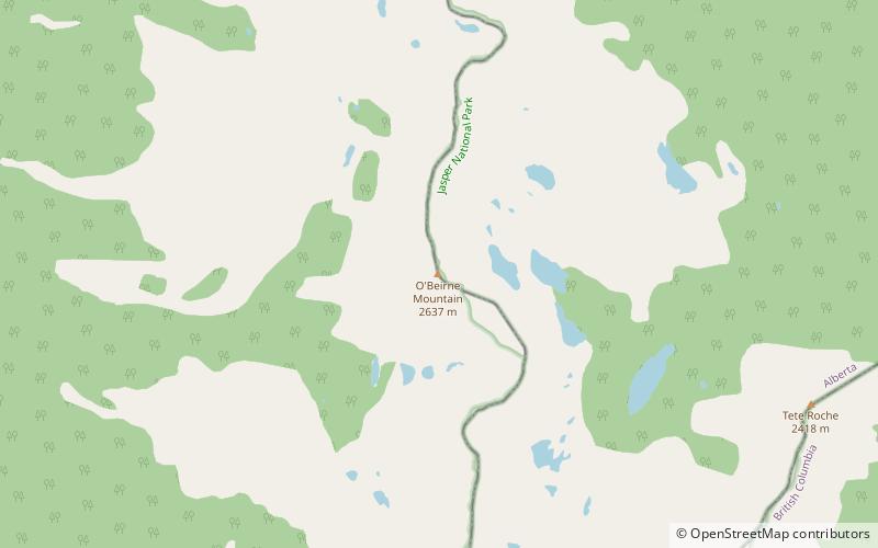 Mount O'Beirne location map