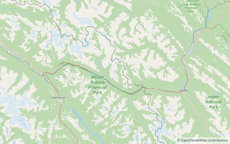 razorback mountain mount robson provincial park location map