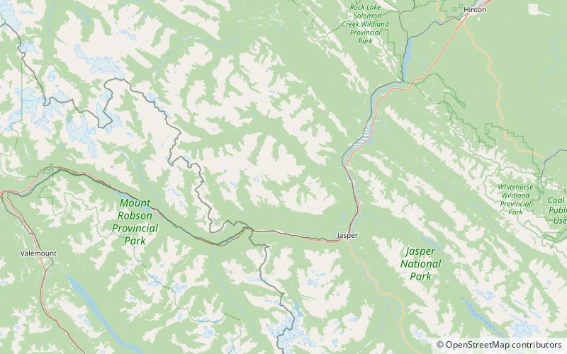 consort mountain park narodowy jasper location map
