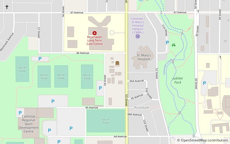 Camrose & District Centennial Museum location map