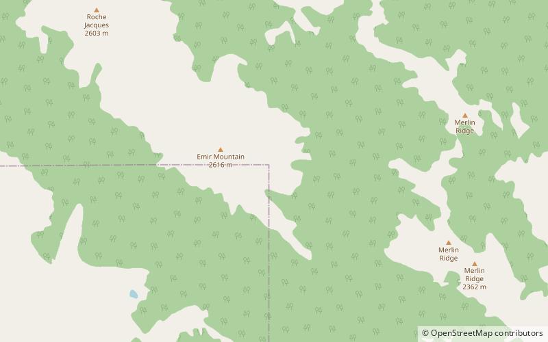 jacques range jasper nationalpark location map