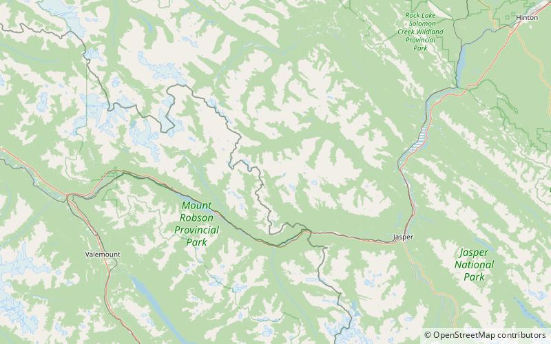 mount mahood parque nacional jasper location map
