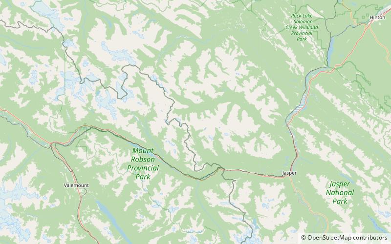 mount beaupre park narodowy jasper location map