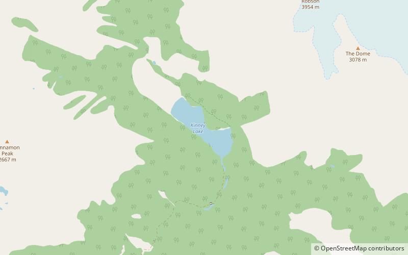 Kinney Lake location map
