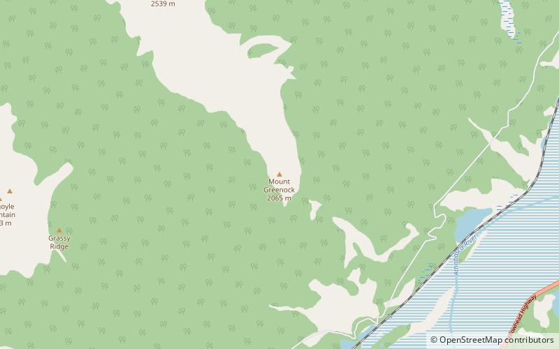 Mount Greenock location map
