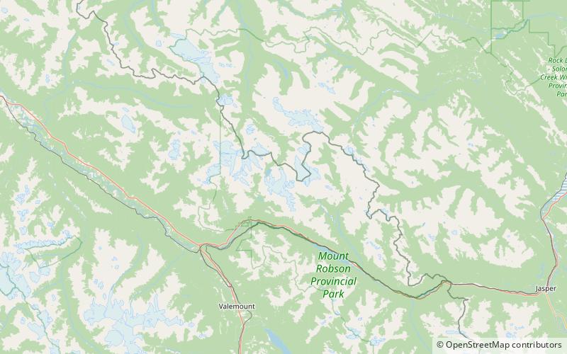 Robson Glacier location map