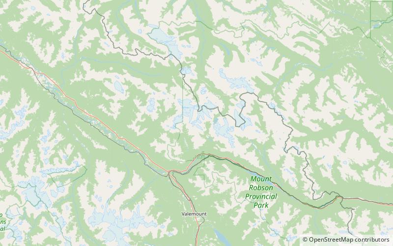 Whitehorn Mountain location map