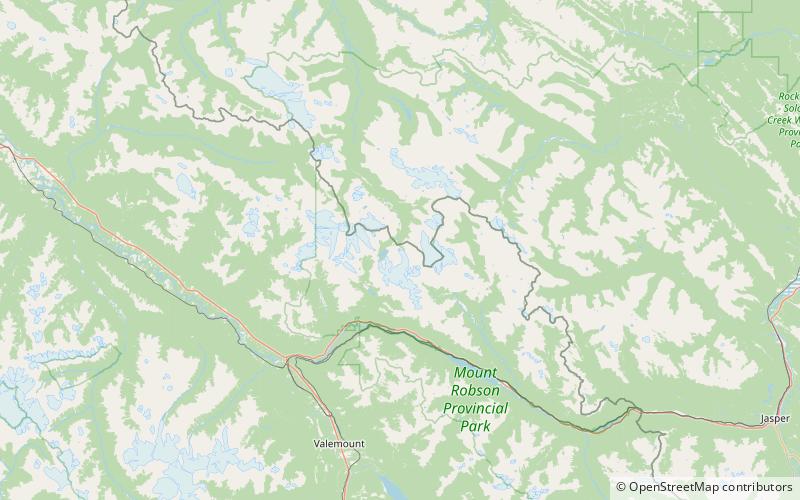 robson lake park prowincjonalny mount robson location map