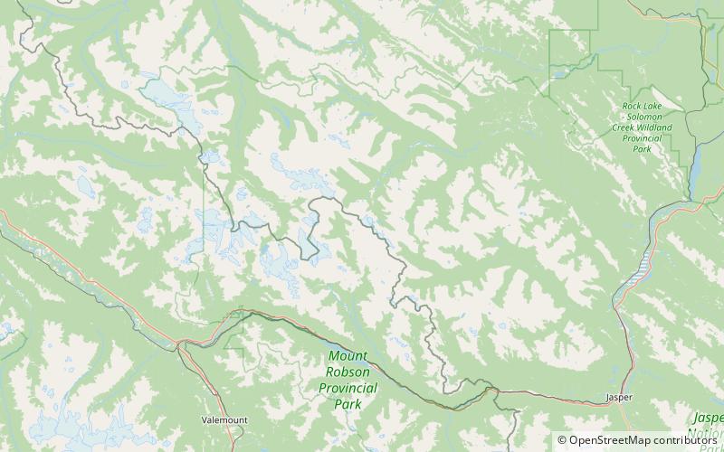 upright mountain parc provincial du mont robson location map
