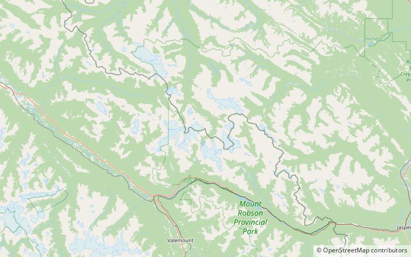 mumm peak park narodowy jasper location map