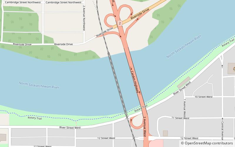 canadian northern railway bridge prince albert location map