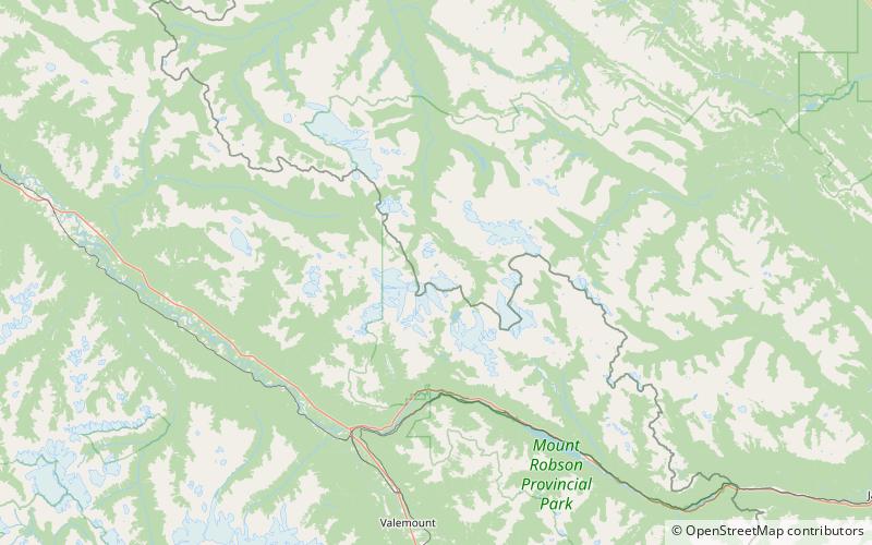 gendarme mountain parque nacional jasper location map