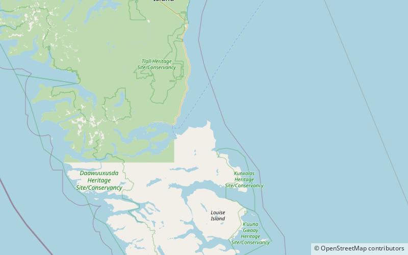 Sandspit location map