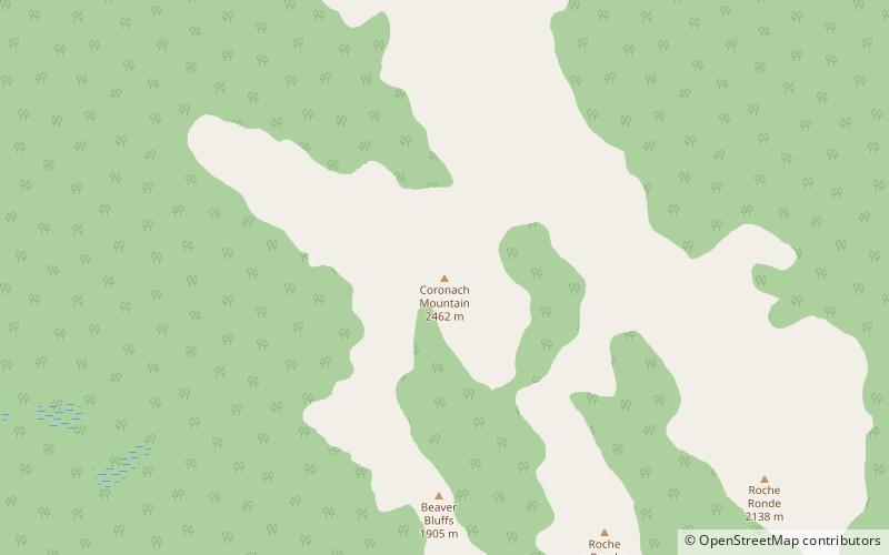 coronach mountain location map