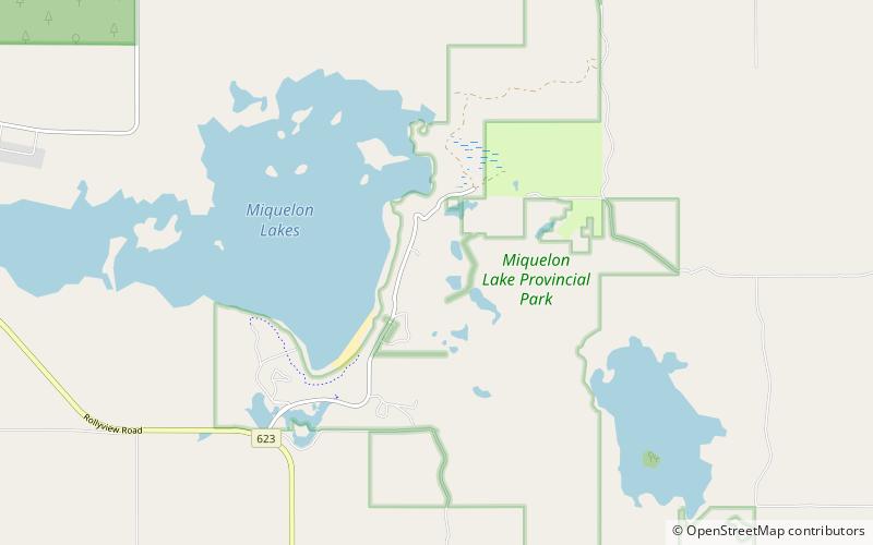 Miquelon Lake Provincial Park location map