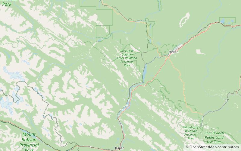 mount aeolus parc national de jasper location map