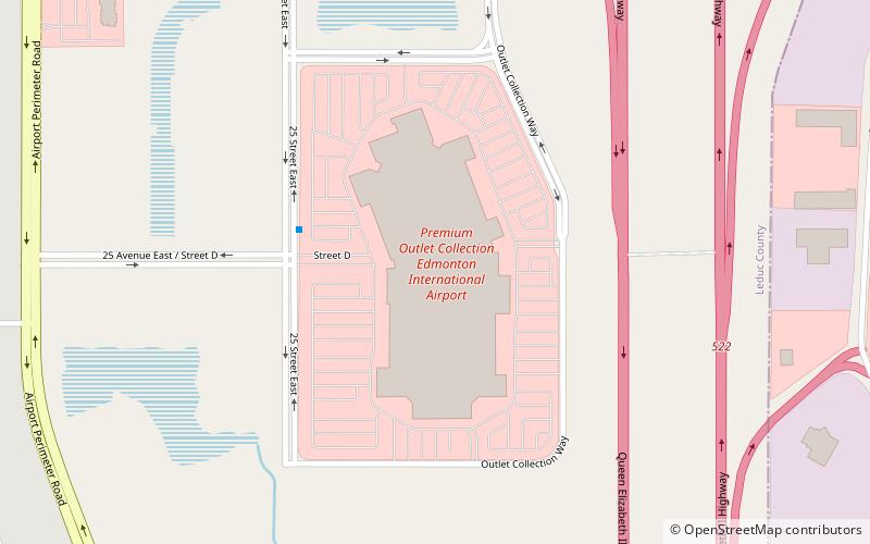 Premium Outlet Collection Edmonton International Airport location map