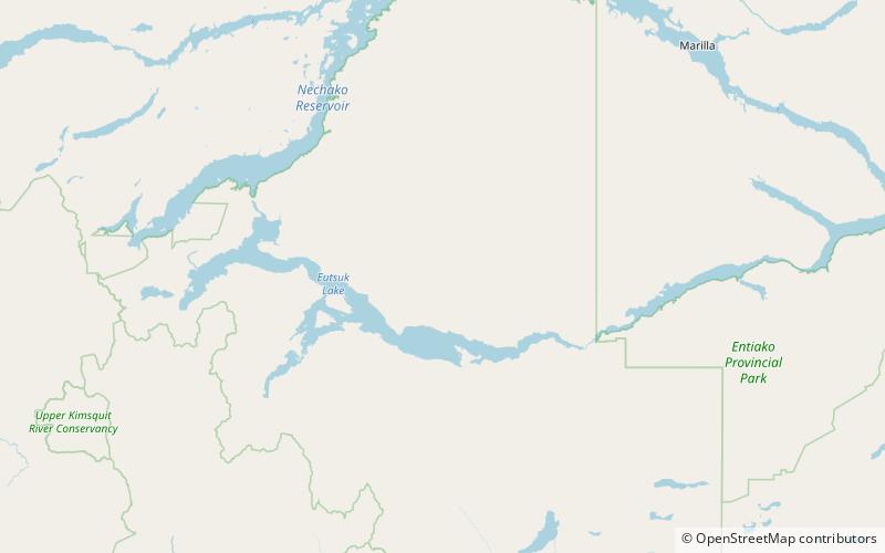 Parc provincial et aire protégée Tweedsmuir North location map