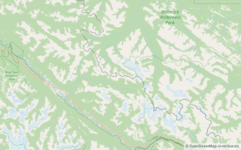 jackpine mountain willmore wilderness park location map