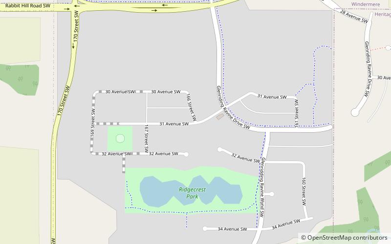 glenridding ravine edmonton location map