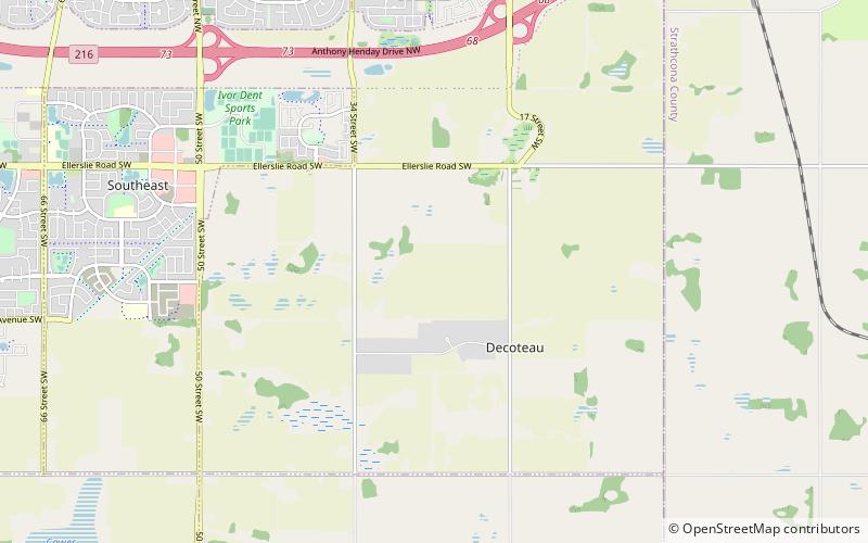decoteau edmonton location map