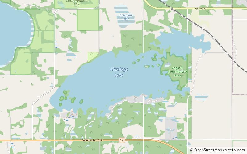 Hastings Lake location map