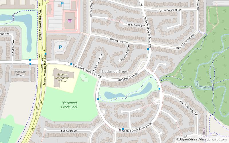 Blackmud Creek location map