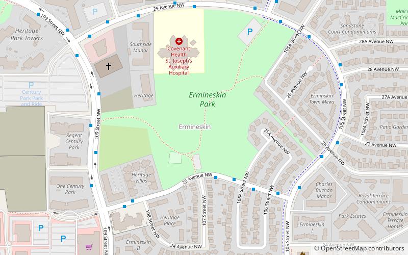 ermineskin edmonton location map