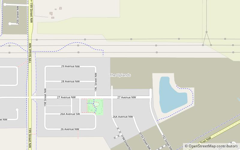 the uplands edmonton location map