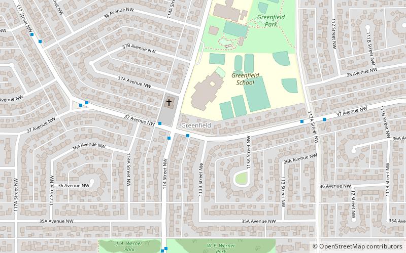 greenfield edmonton location map