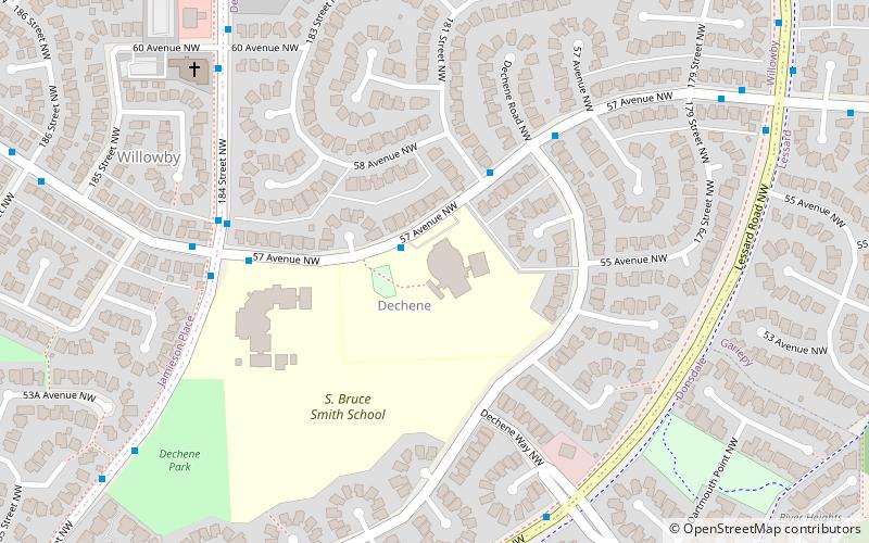 Dechene location map