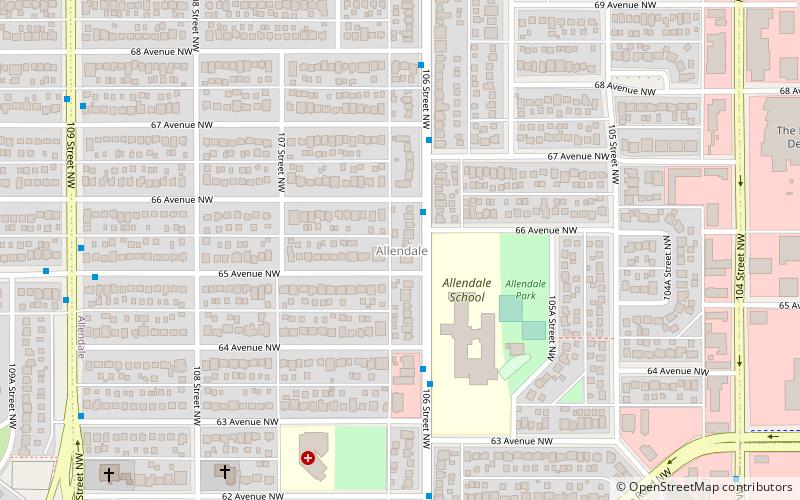 allendale edmonton location map