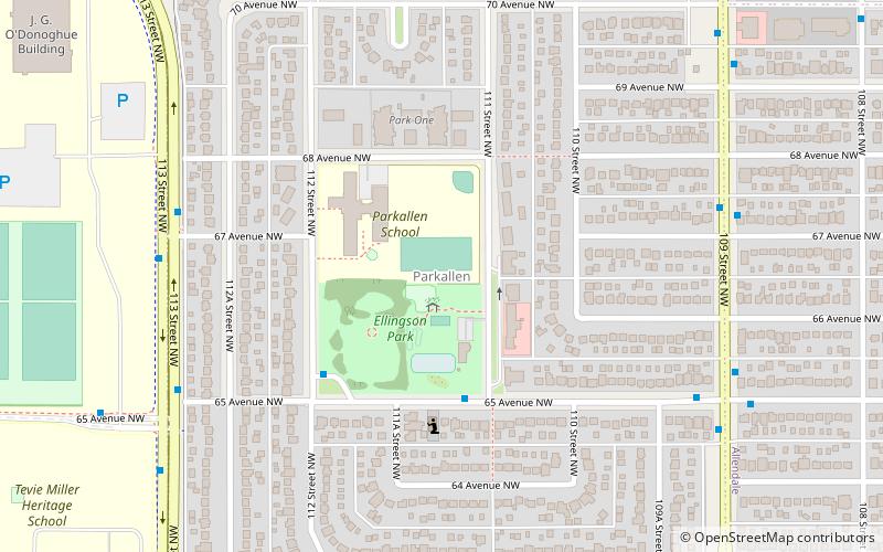 parkallen edmonton location map