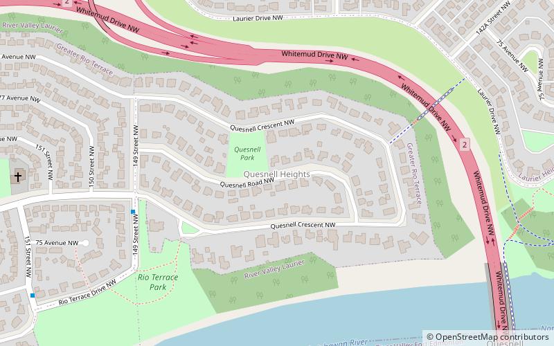 quesnell heights edmonton location map