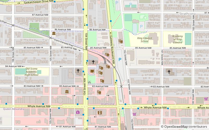 Edmonton High Level Streetcar location map