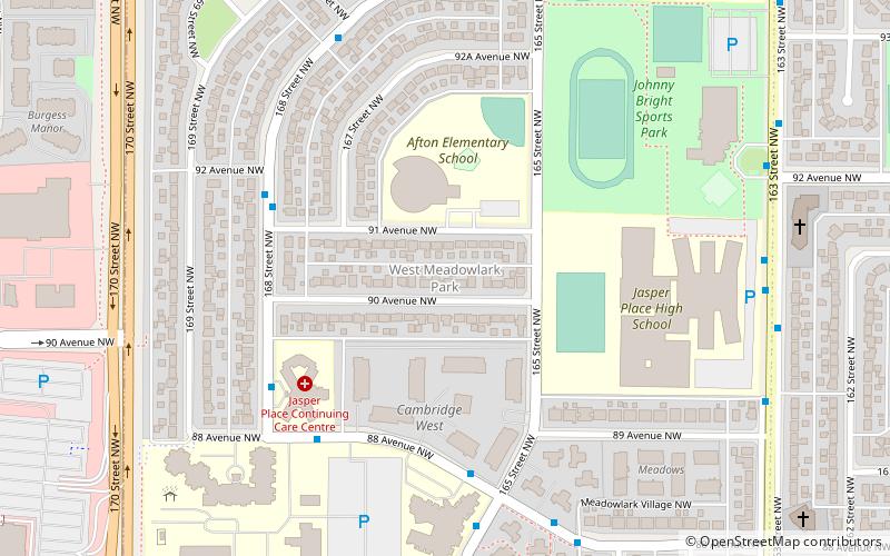 West Meadowlark Park location map