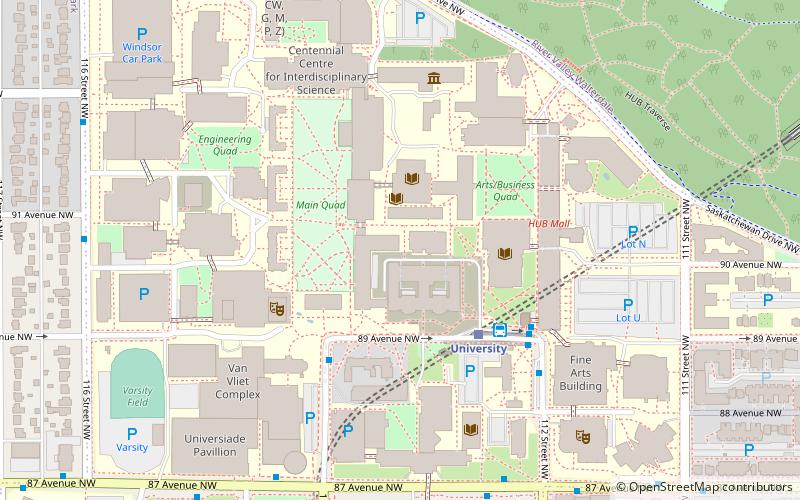 University of Alberta Library location map