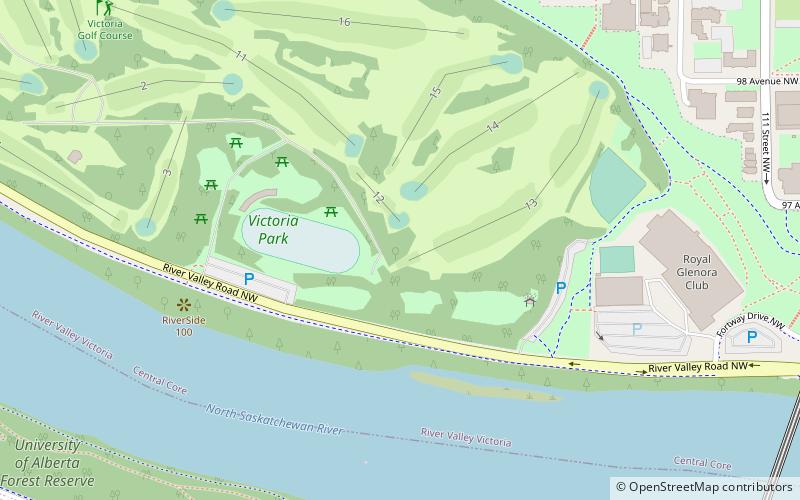 victoria park edmonton location map
