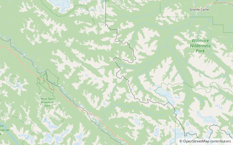 mount pauline willmore wilderness park location map