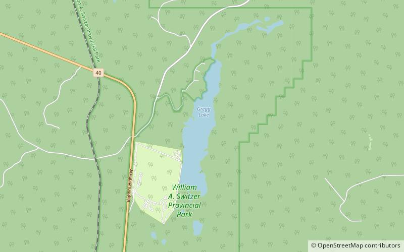 gregg lake location map