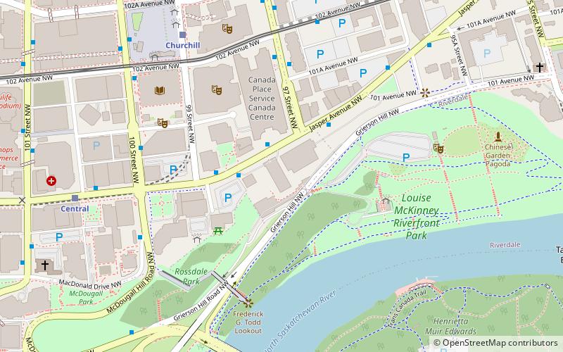 Shaw Conference Centre location map