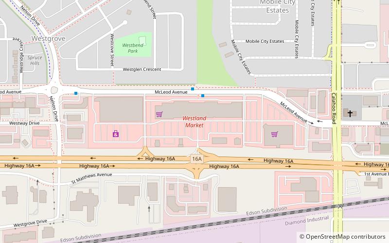 Westland Market Mall location map