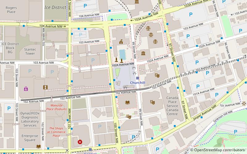 Churchill Square location map