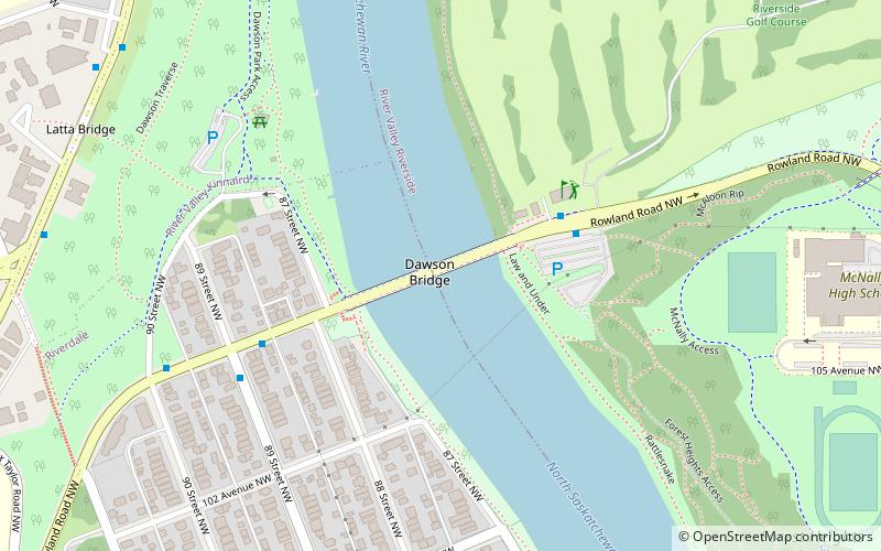 Dawson Bridge location map