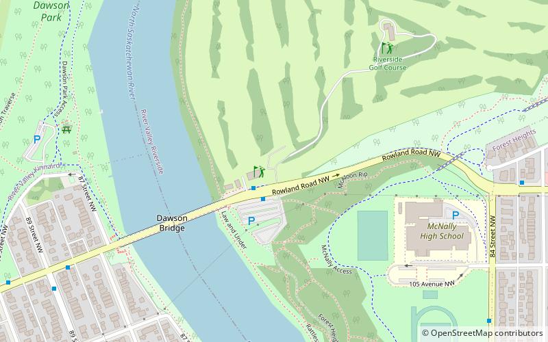 riverside golf course edmonton location map