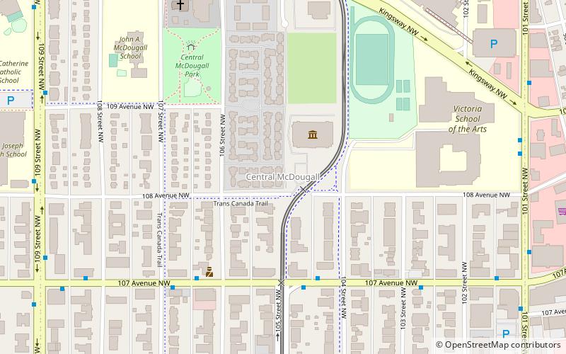 central mcdougall edmonton location map